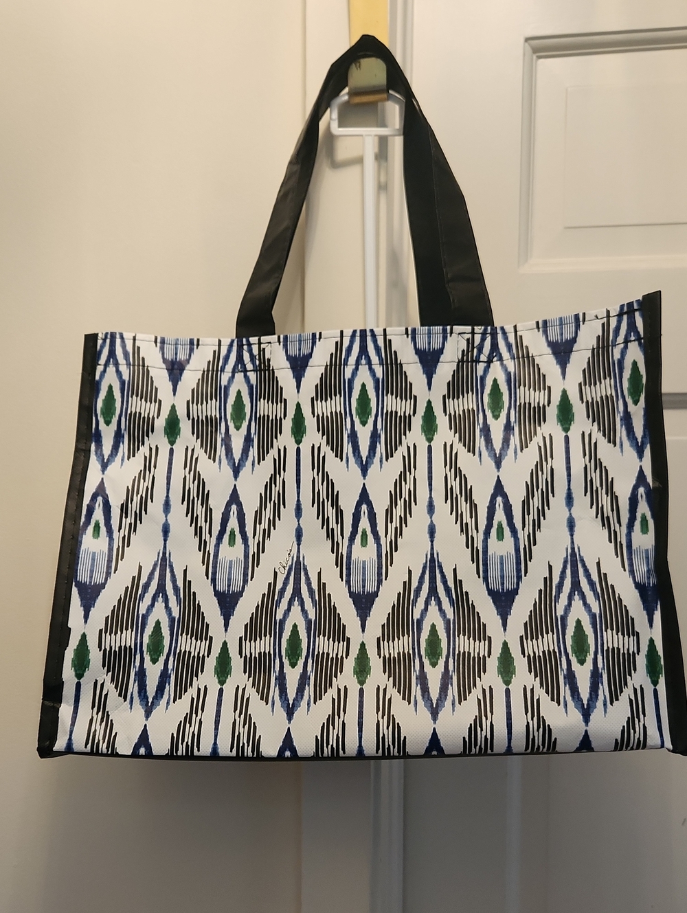 TOTE BAG DESIGNED EXCLUSIVELY FOR CHICO'S - Signature on front Panel NWOT